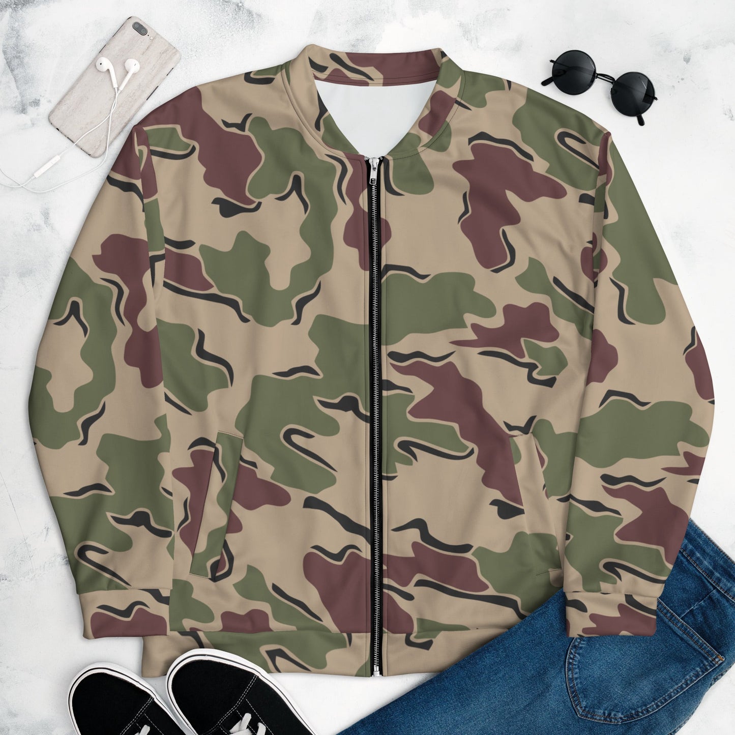 Belgian Jigsaw Korps Mariniers CAMO Unisex Bomber Jacket - XS - Jackets