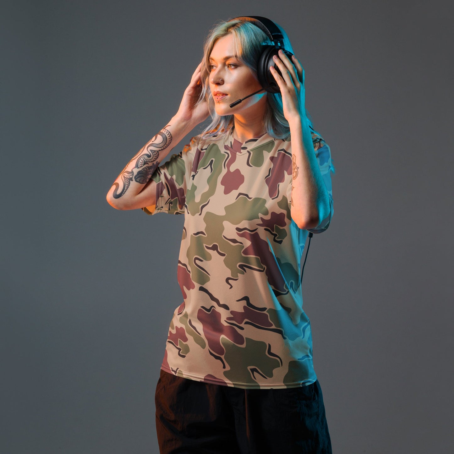 Belgian Jigsaw Korps Mariniers CAMO unisex sports jersey Sports Jerseys