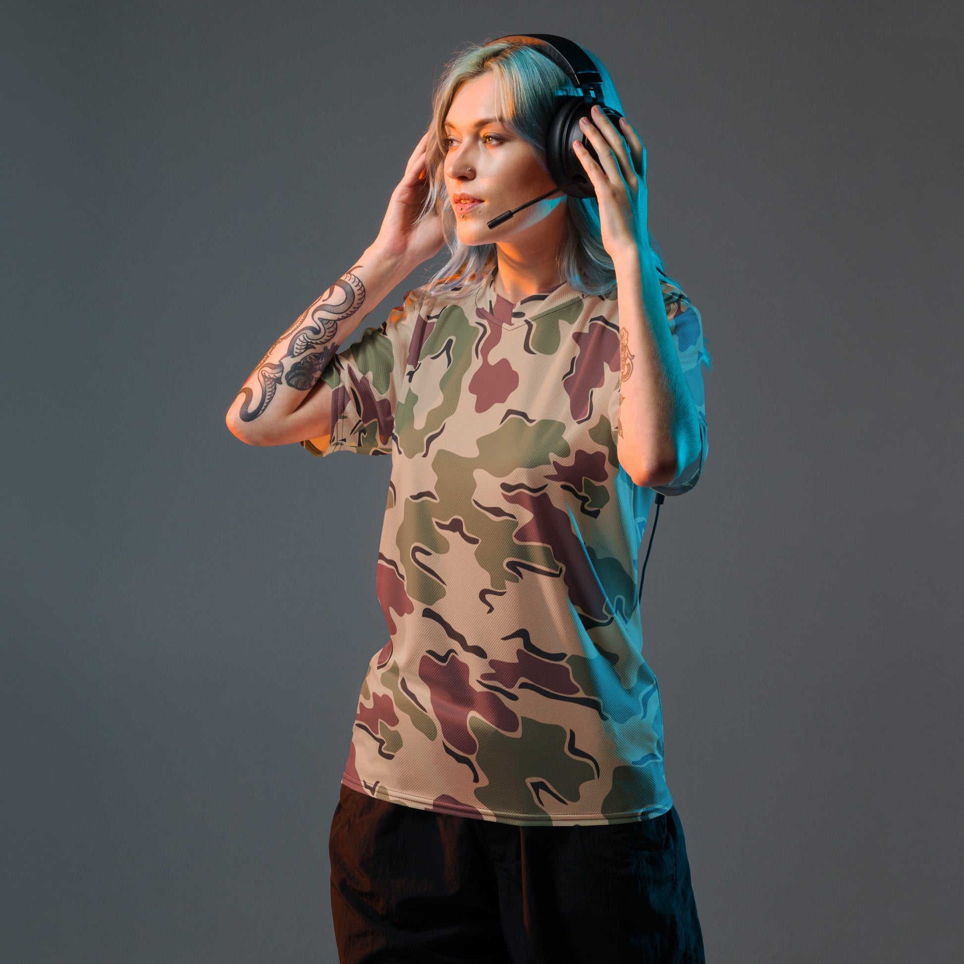 Belgian Jigsaw Korps Mariniers CAMO unisex sports jersey Sports Jerseys