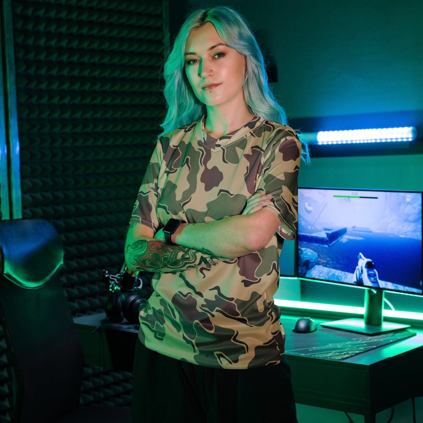 Belgian Jigsaw Korps Mariniers CAMO unisex sports jersey Sports Jerseys