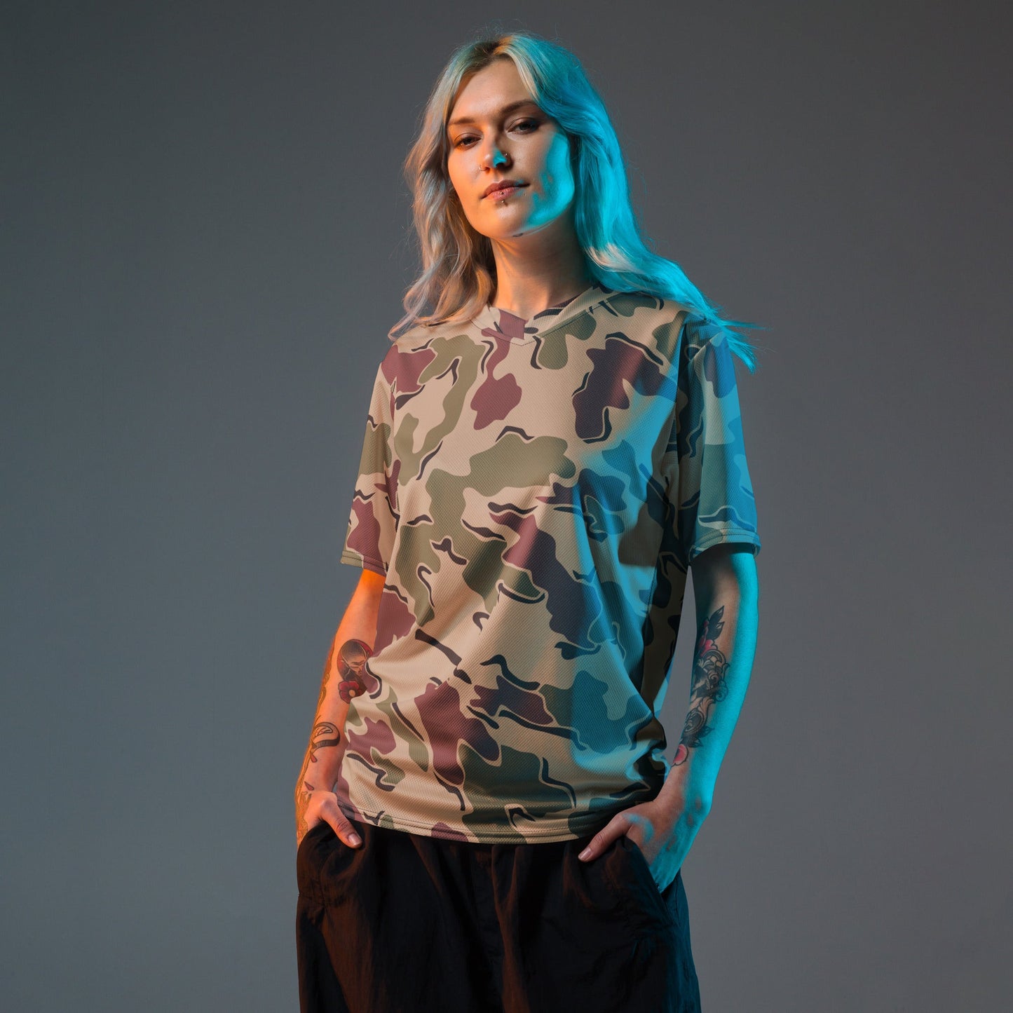 Belgian Jigsaw Korps Mariniers CAMO unisex sports jersey Sports Jerseys