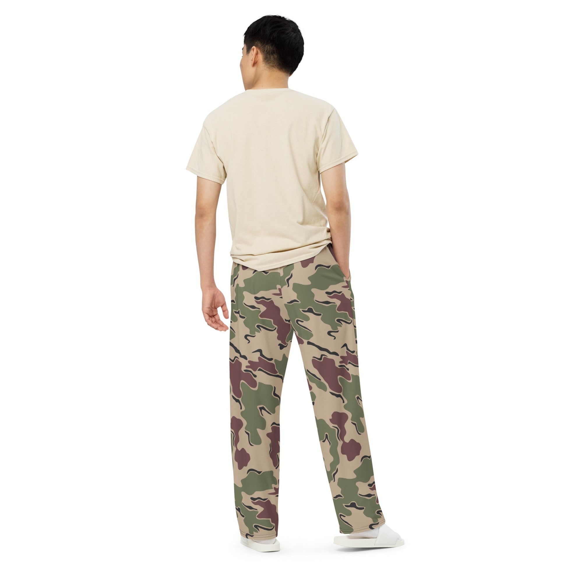 Belgian Jigsaw Korps Mariniers CAMO unisex wide leg pants Wide Pants