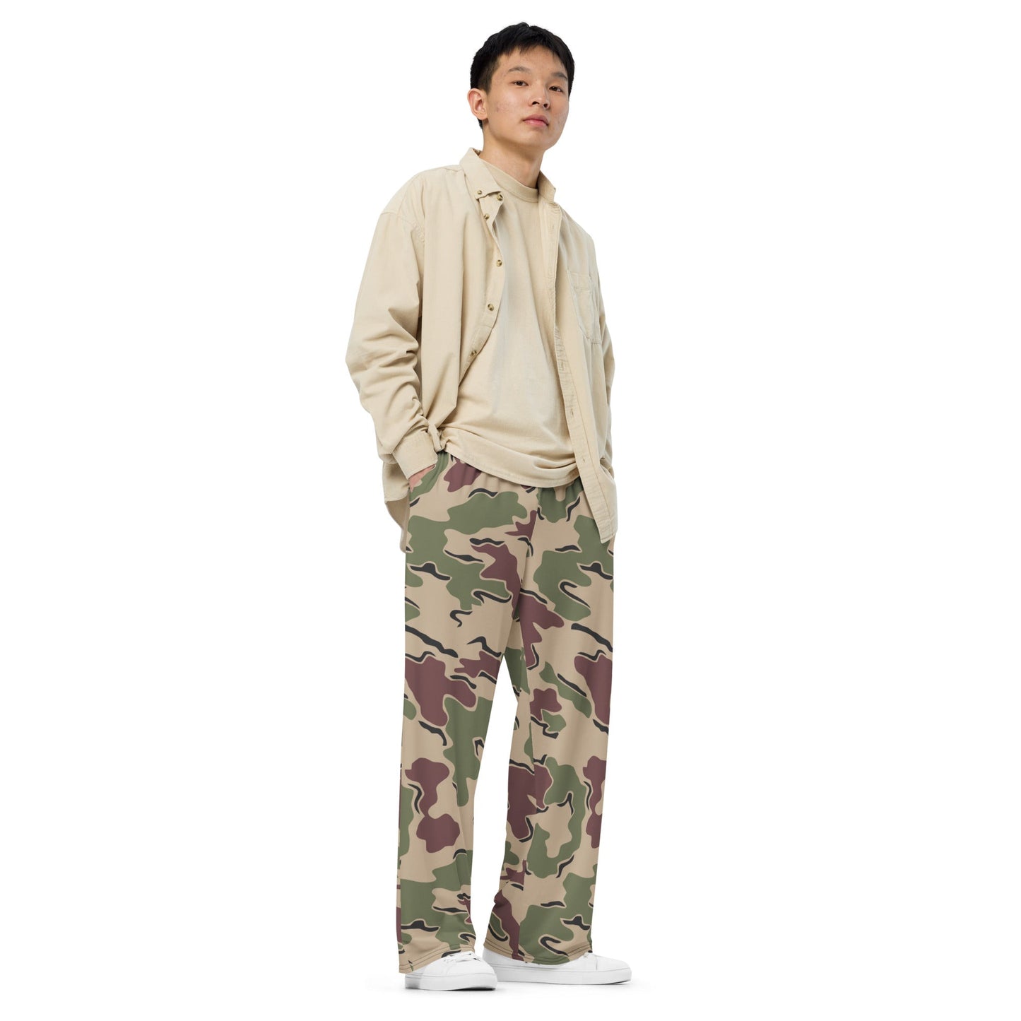 Belgian Jigsaw Korps Mariniers CAMO unisex wide leg pants Wide Pants