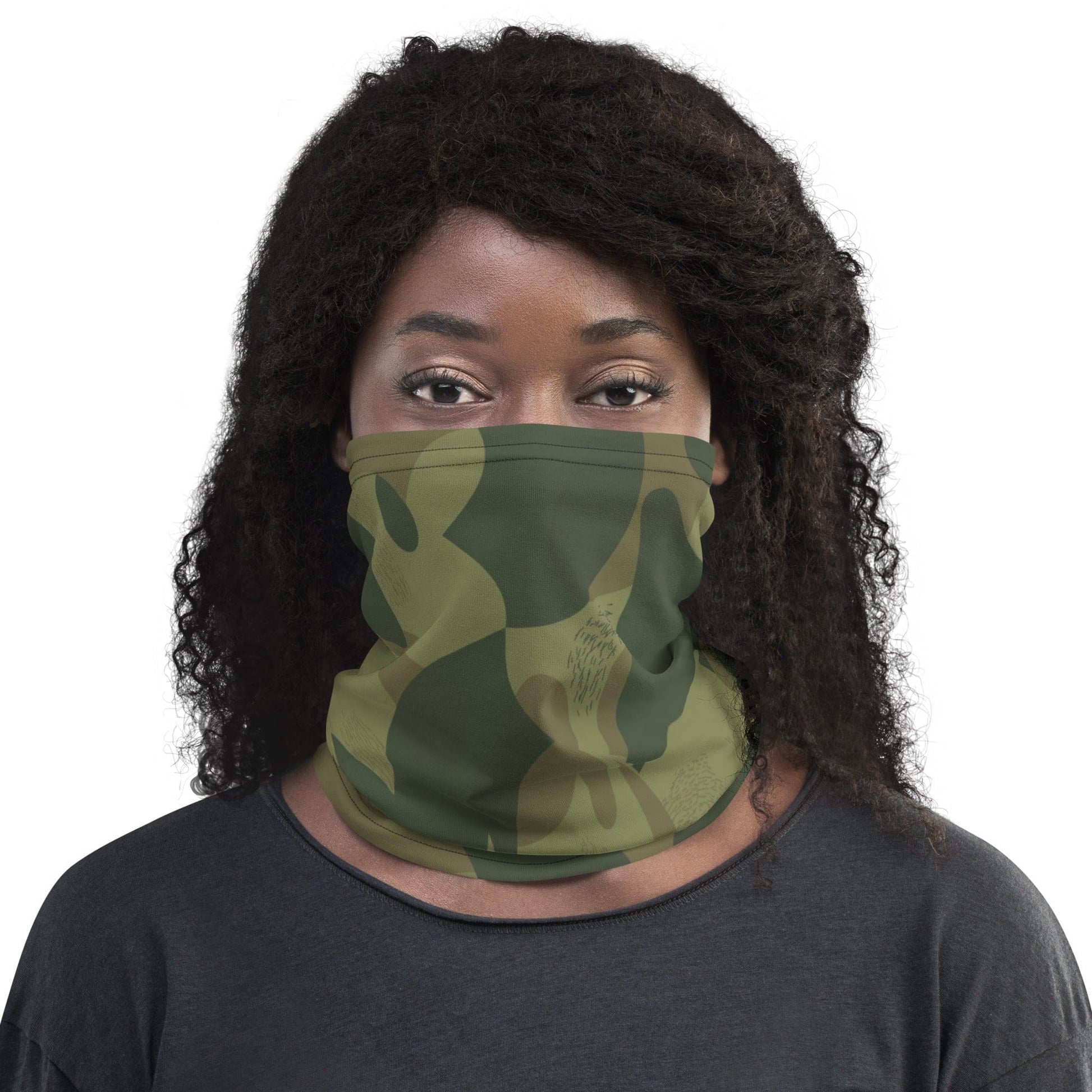 Belgium Brushstroke Moon and Balls CAMO Neck Gaiter