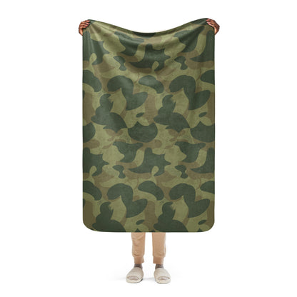 Belgium Brushstroke Moon and Balls CAMO Sherpa blanket - 37″×57″ - Blanket