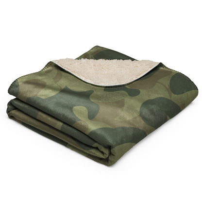 Belgium Brushstroke Moon and Balls CAMO Sherpa blanket - Blanket