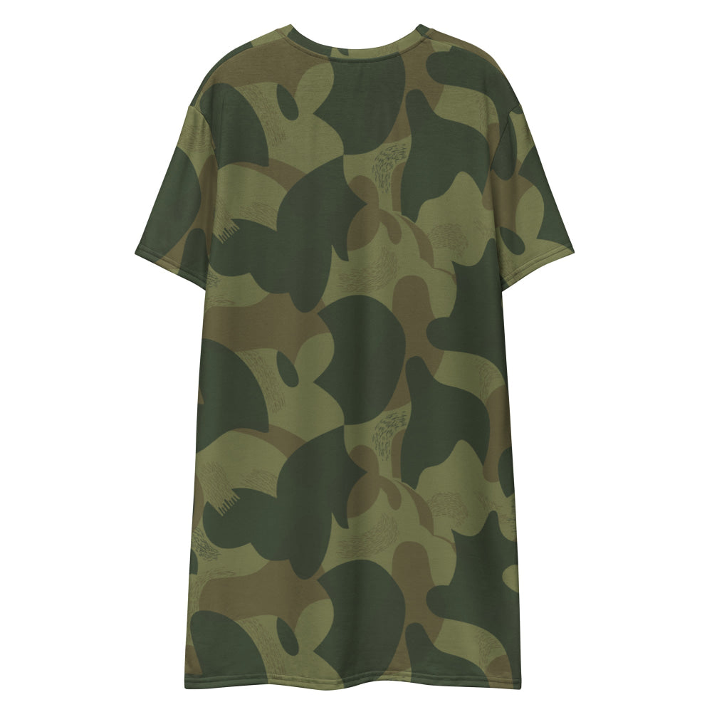 Belgium Brushstroke Moon and Balls CAMO T-shirt dress - Womens T-Shirt Dress