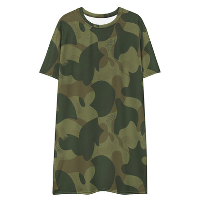 Belgium Brushstroke Moon and Balls CAMO T-shirt dress - Womens T-Shirt Dress