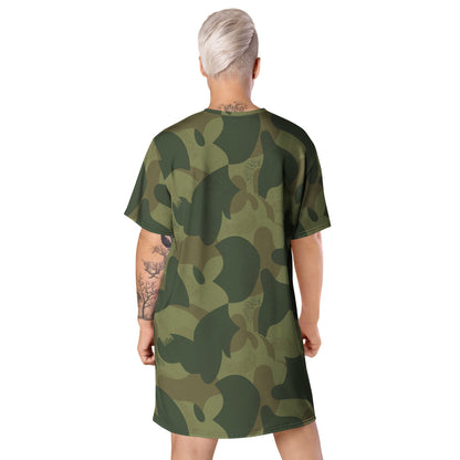 Belgium Brushstroke Moon and Balls CAMO T-shirt dress - Womens T-Shirt Dress