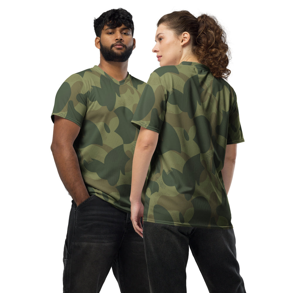 Belgium Brushstroke Moon and Balls CAMO unisex sports jersey - 2XS - Unisex Sports Jersey