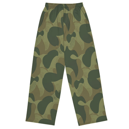 Belgium Brushstroke Moon and Balls CAMO unisex wide-leg pants - Unisex Wide-Leg Pants