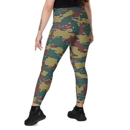 Belgium Jigsaw CAMO Leggings with pockets - Womens With Pockets