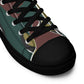 Belgium Jigsaw CAMO Men’s high top canvas shoes