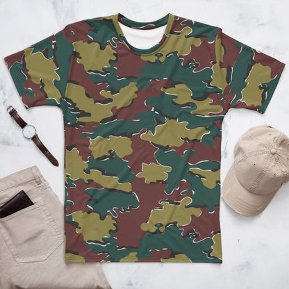 Belgium Jigsaw CAMO Men’s T-shirt - XS - Mens T-Shirt