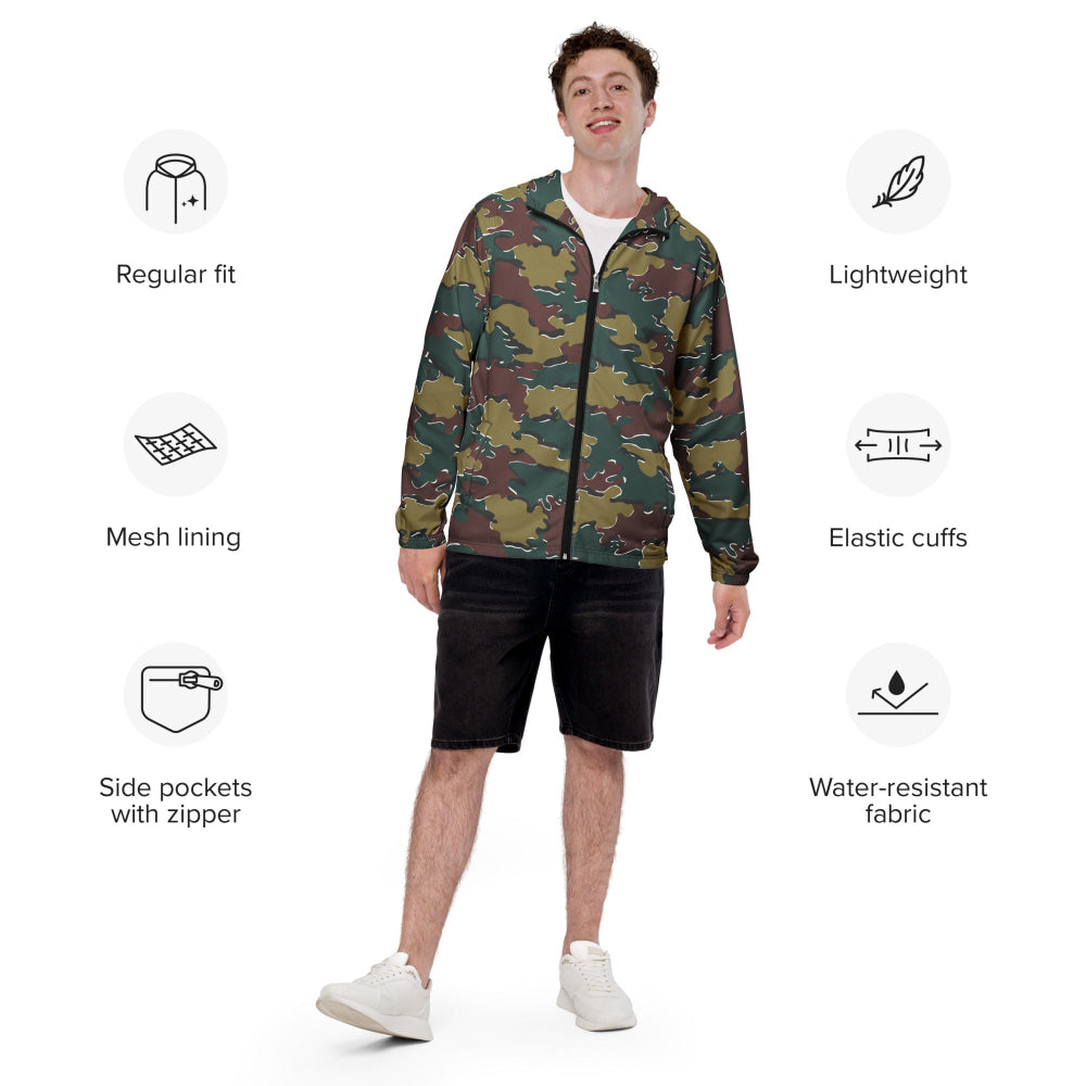 Belgium Jigsaw CAMO Men’s windbreaker - Mens Windbreaker