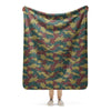 Belgium Jigsaw CAMO Sherpa blanket - 50″×60″