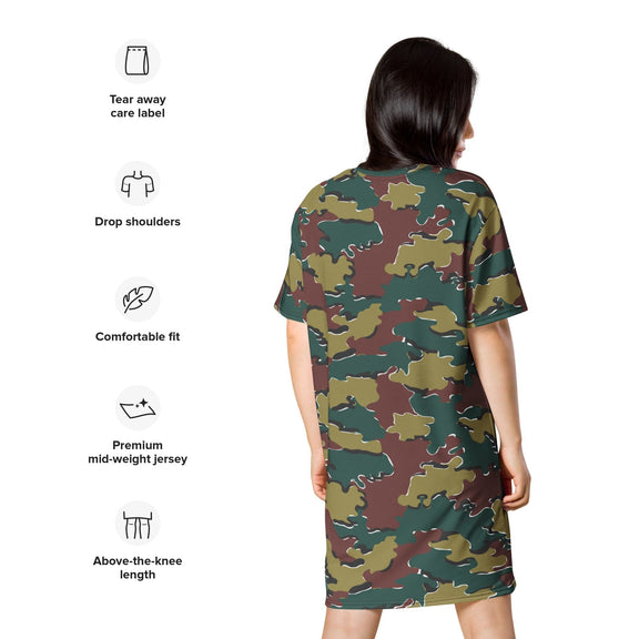 Belgium Jigsaw CAMO T-shirt dress - T-Shirt Dresses