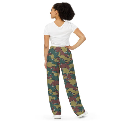 Belgium Jigsaw CAMO unisex wide-leg pants - Unisex Wide-Leg Pants