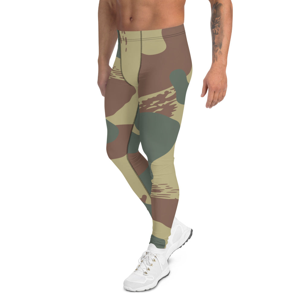 Belgium WW2 Independent Parachute Company Brushstroke CAMO Men’s Leggings - Mens