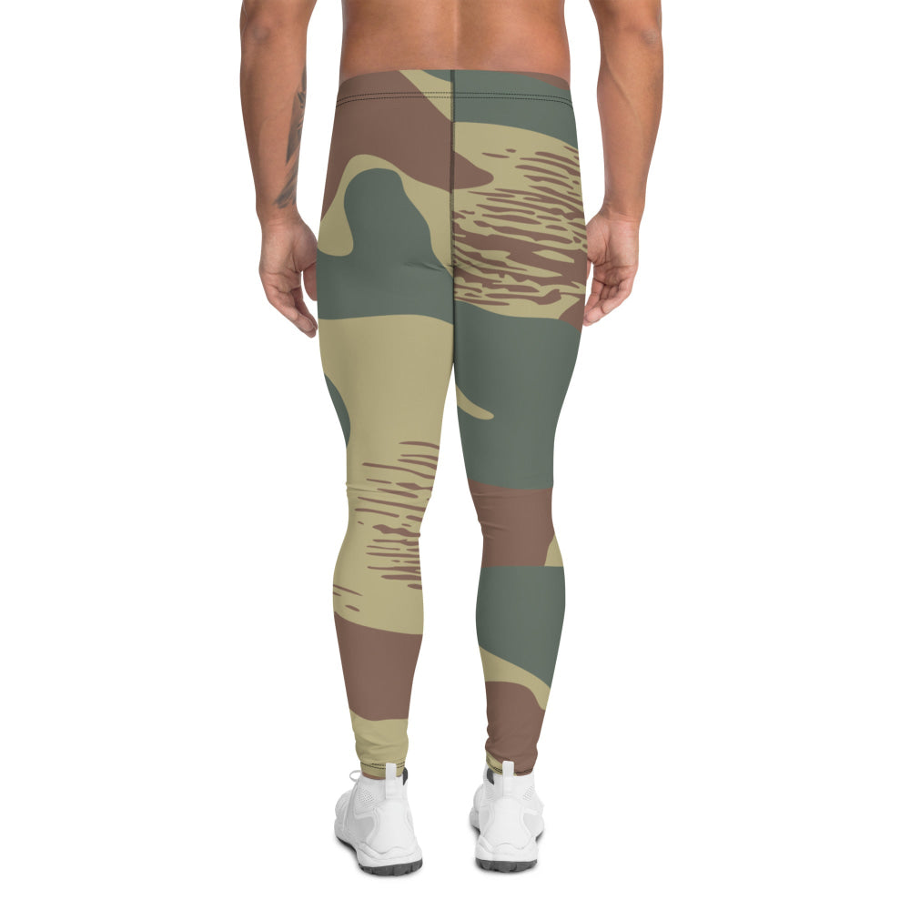 Belgium WW2 Independent Parachute Company Brushstroke CAMO Men’s Leggings - Mens