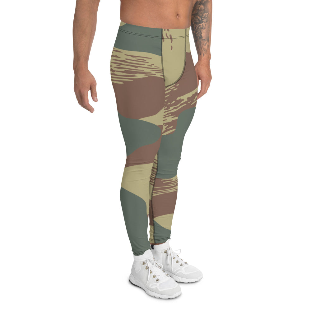 Belgium WW2 Independent Parachute Company Brushstroke CAMO Men’s Leggings - Mens