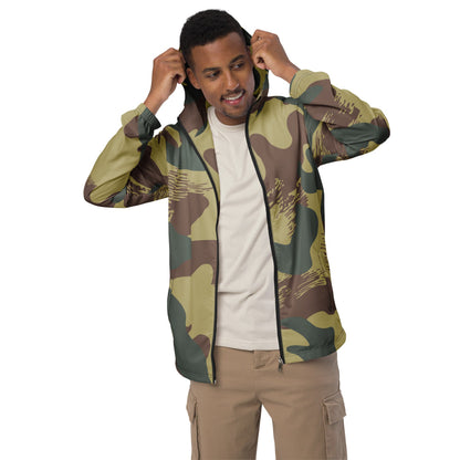 Belgium WW2 Independent Parachute Company Brushstroke CAMO Men’s windbreaker - Mens Windbreaker