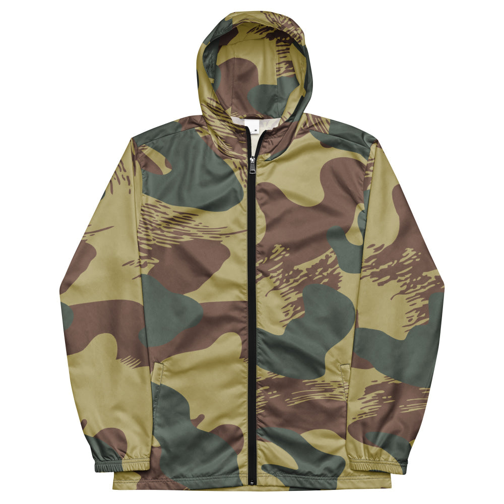 Belgium WW2 Independent Parachute Company Brushstroke CAMO Men’s windbreaker - Mens Windbreaker