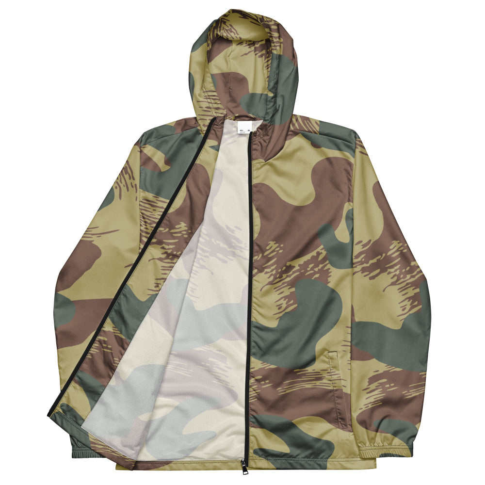 Belgium WW2 Independent Parachute Company Brushstroke CAMO Men’s windbreaker - Mens Windbreaker