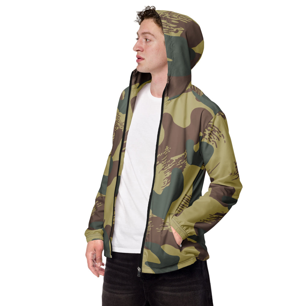 Belgium WW2 Independent Parachute Company Brushstroke CAMO Men’s windbreaker - XS - Mens Windbreaker