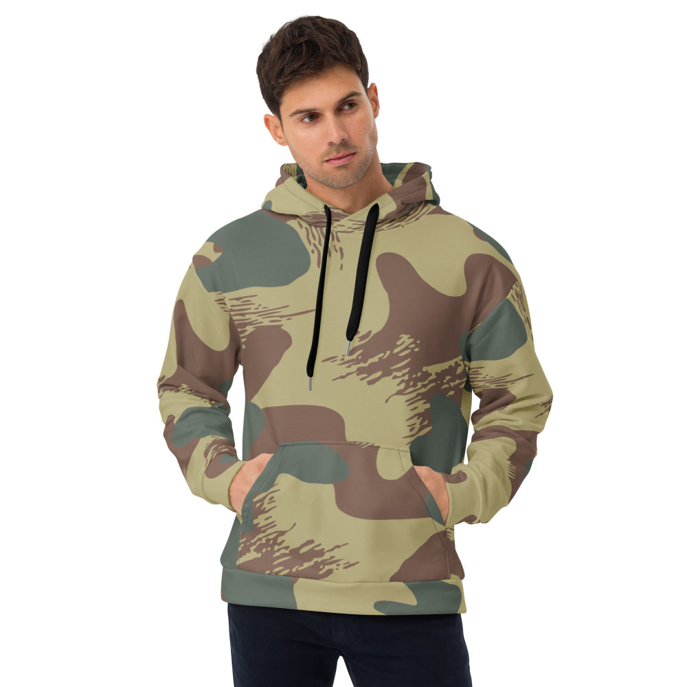 Belgium WW2 Independent Parachute Company Brushstroke CAMO Unisex Hoodie - 2XS