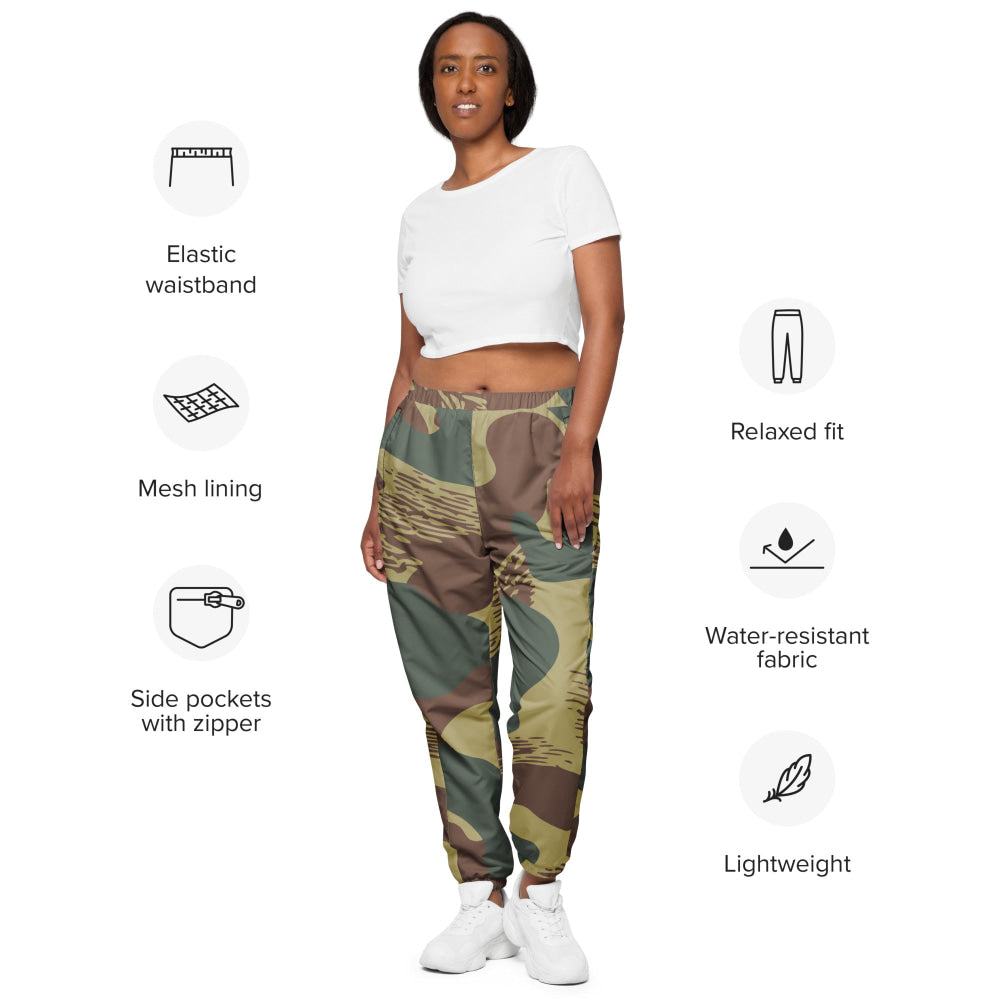 Belgium WW2 Independent Parachute Company Brushstroke CAMO Unisex track pants - Track Pants