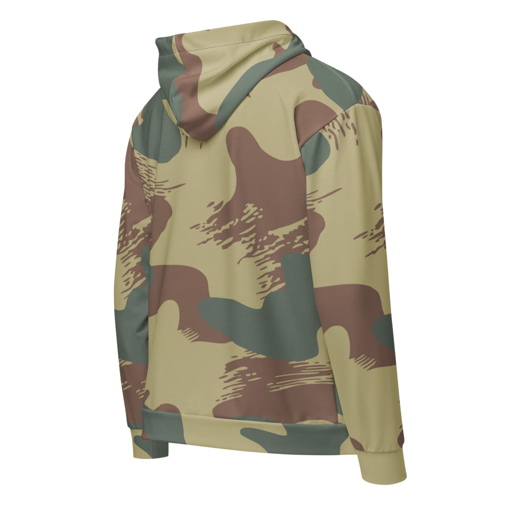 Belgium WW2 Independent Parachute Company Brushstroke CAMO Unisex zip hoodie - Zip Hoodie