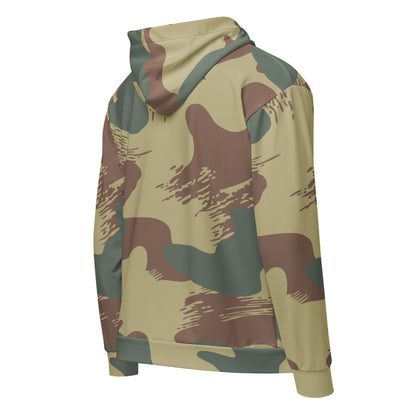 Belgium WW2 Independent Parachute Company Brushstroke CAMO Unisex zip hoodie - Zip Hoodie