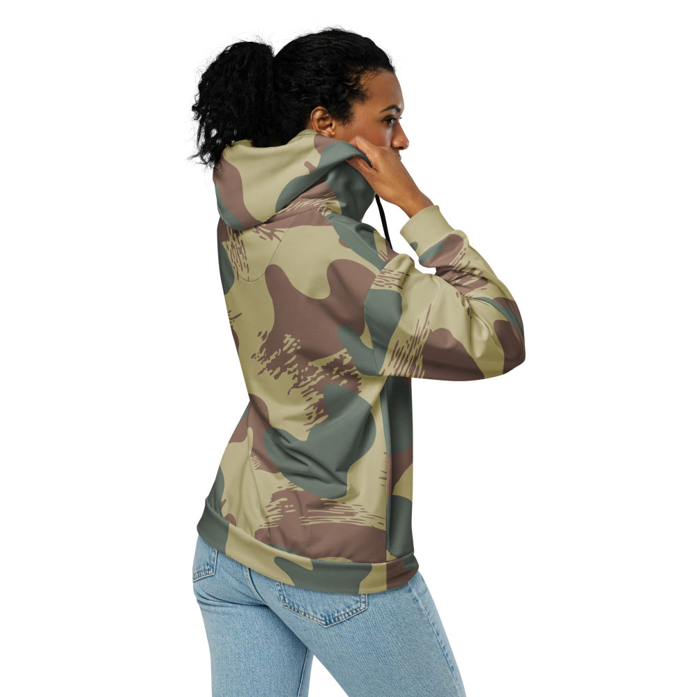 Belgium WW2 Independent Parachute Company Brushstroke CAMO Unisex zip hoodie - Zip Hoodie