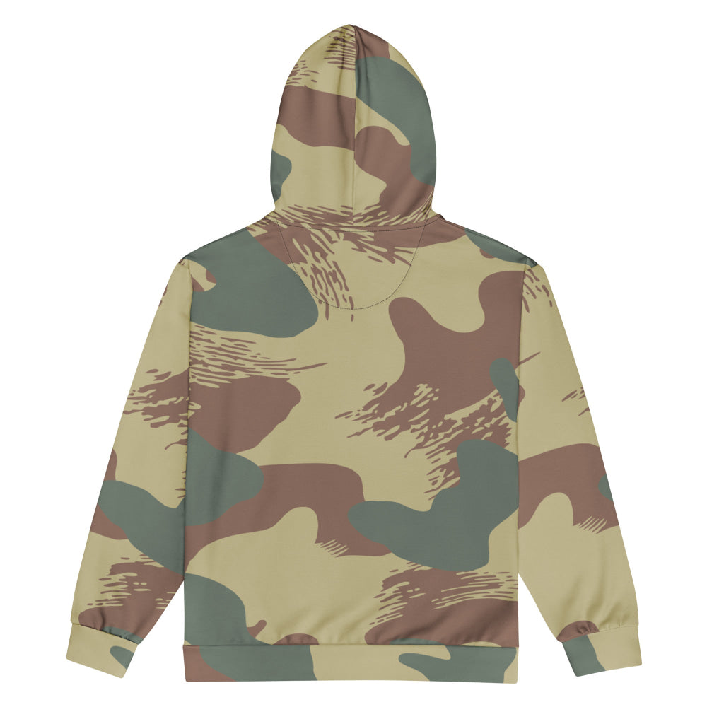 Belgium WW2 Independent Parachute Company Brushstroke CAMO Unisex zip hoodie - Zip Hoodie