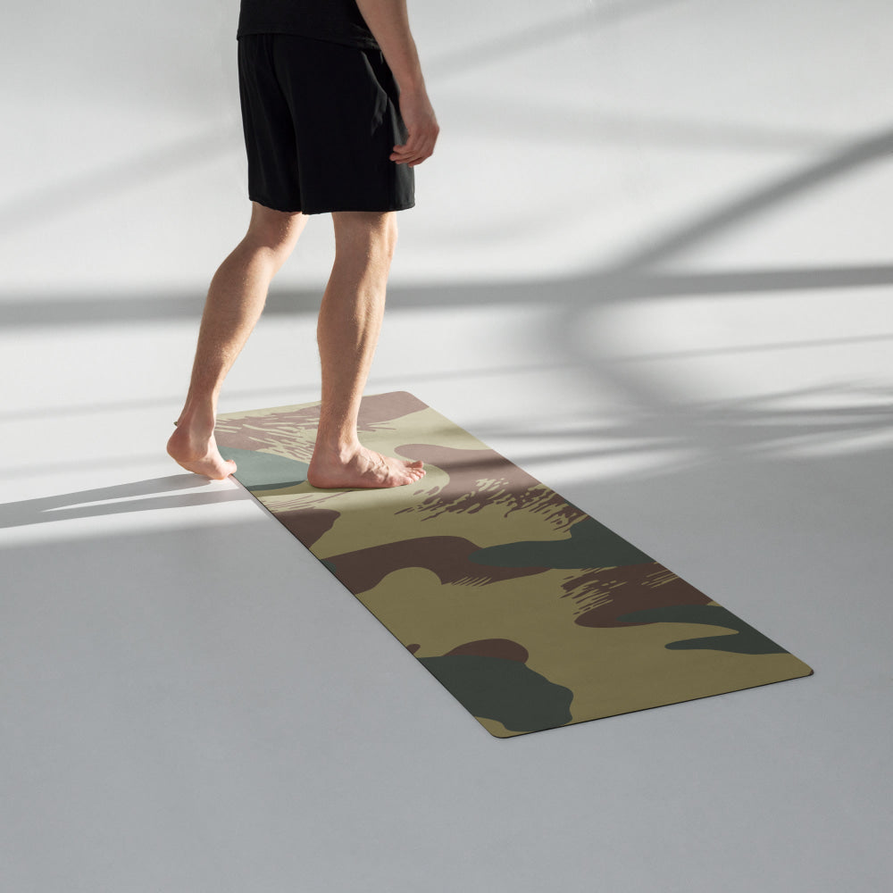 Belgium WW2 Independent Parachute Company Brushstroke CAMO Yoga mat - Mat