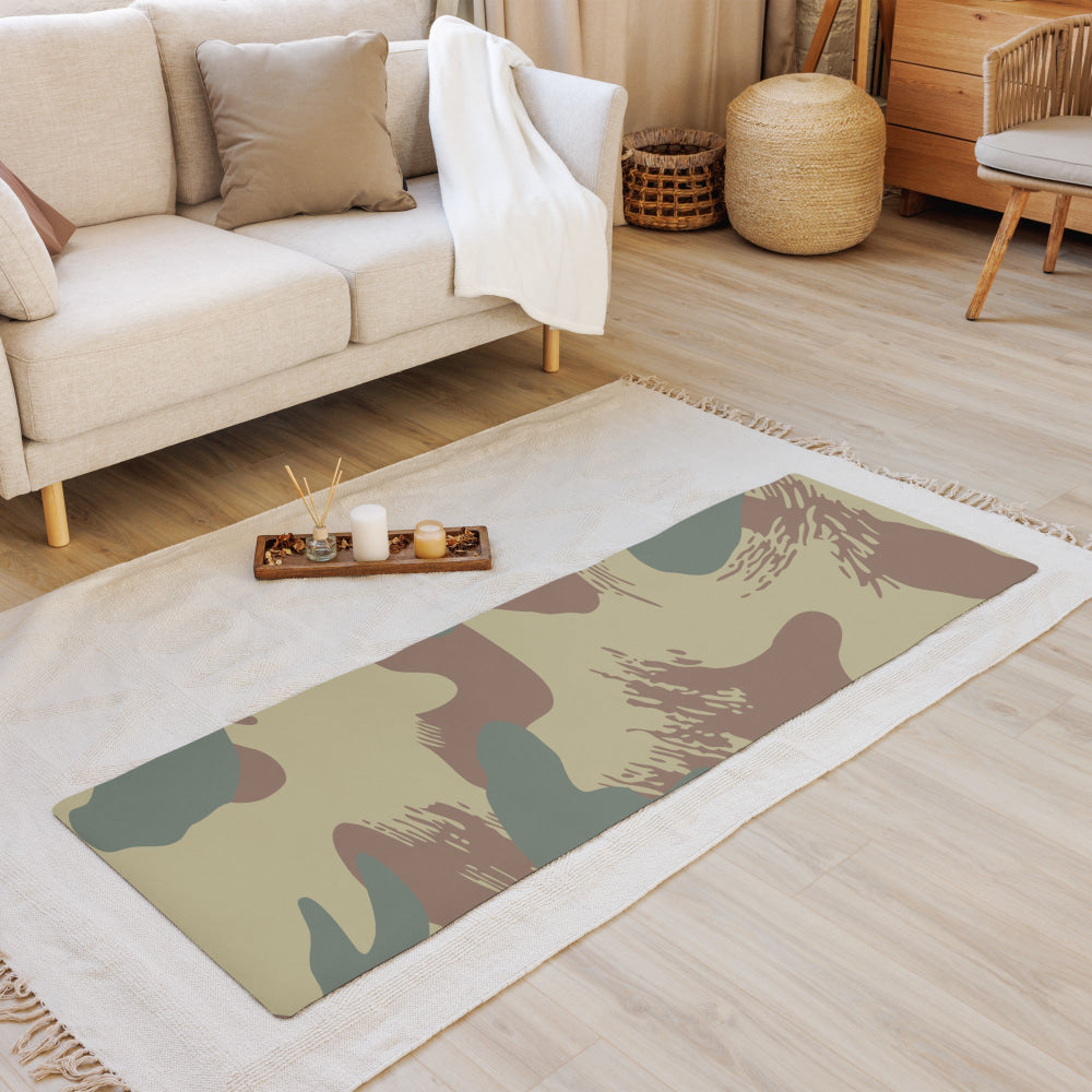 Belgium WW2 Independent Parachute Company Brushstroke CAMO Yoga mat - Mat