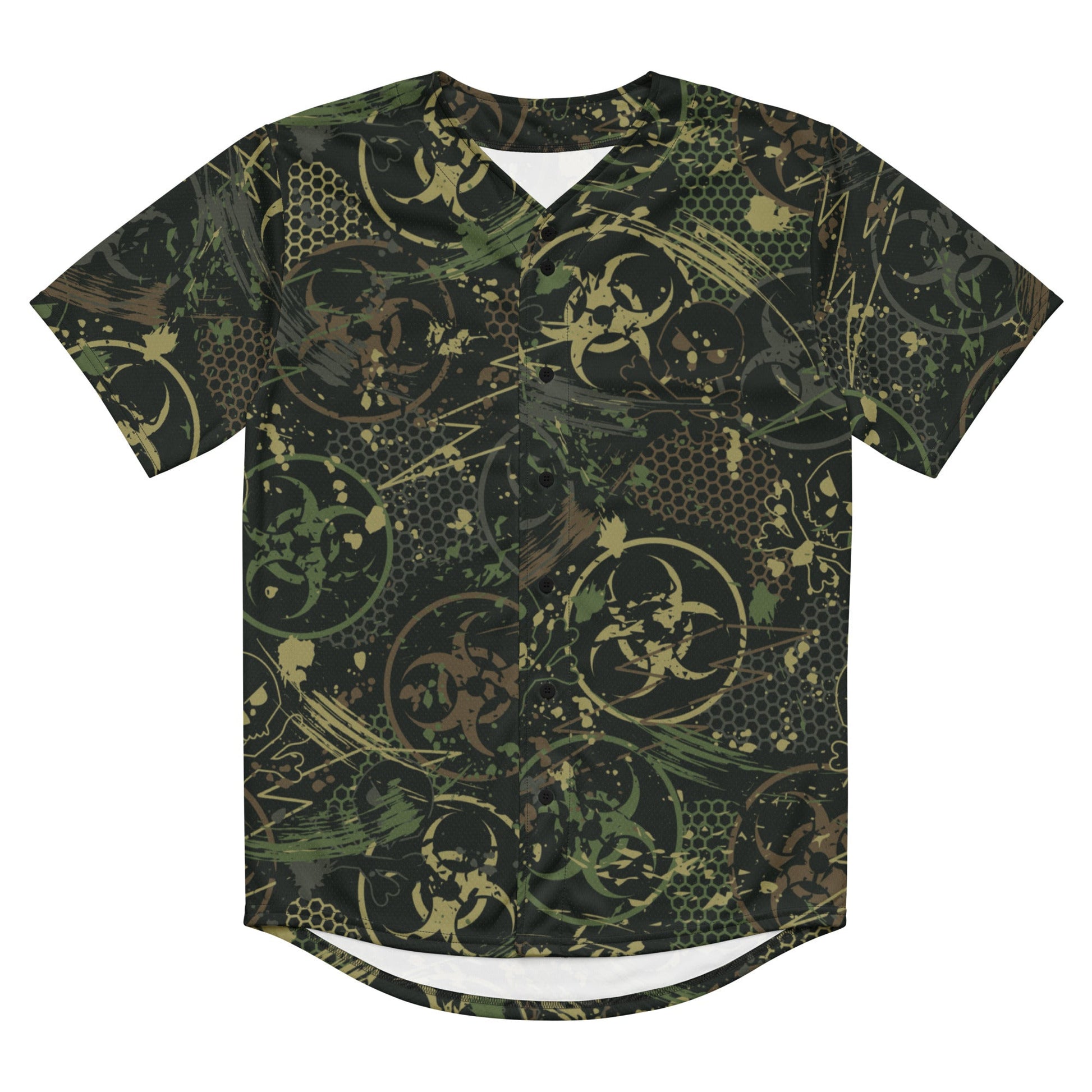 Biohazard Wasteland CAMO baseball jersey - Baseball Jerseys