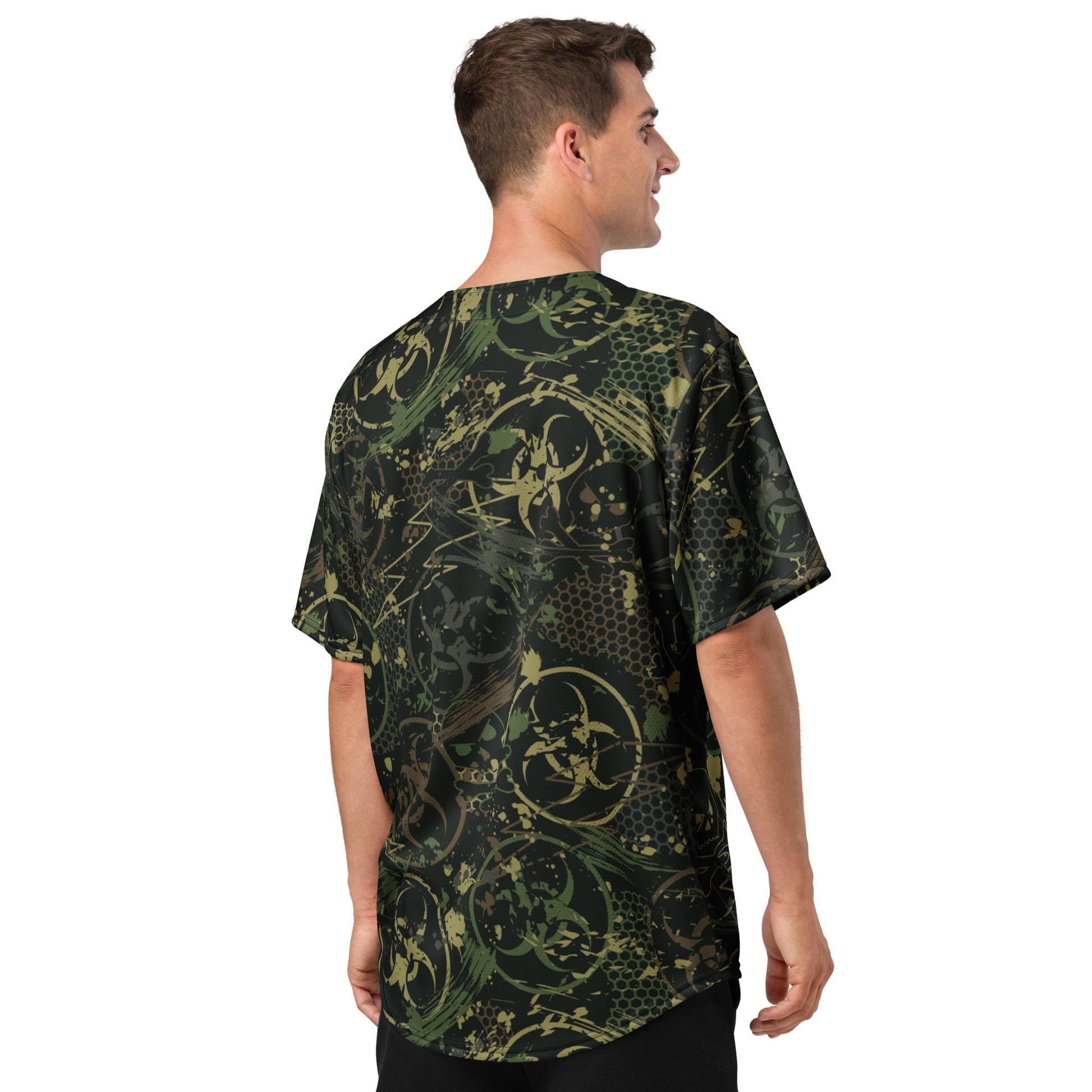 Biohazard Wasteland CAMO baseball jersey - Baseball Jerseys