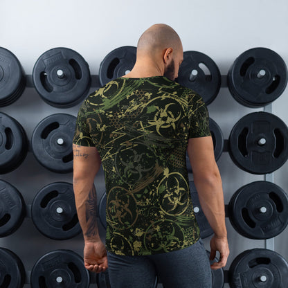 Biohazard Wasteland CAMO Mens athletic t-shirt - Athletic T-Shirts