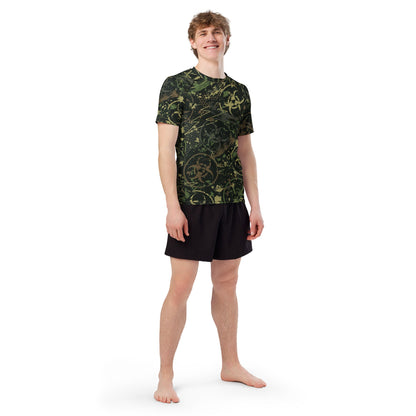 Biohazard Wasteland CAMO Mens Short-Sleeve Rash Guard - Short-sleeve Guards