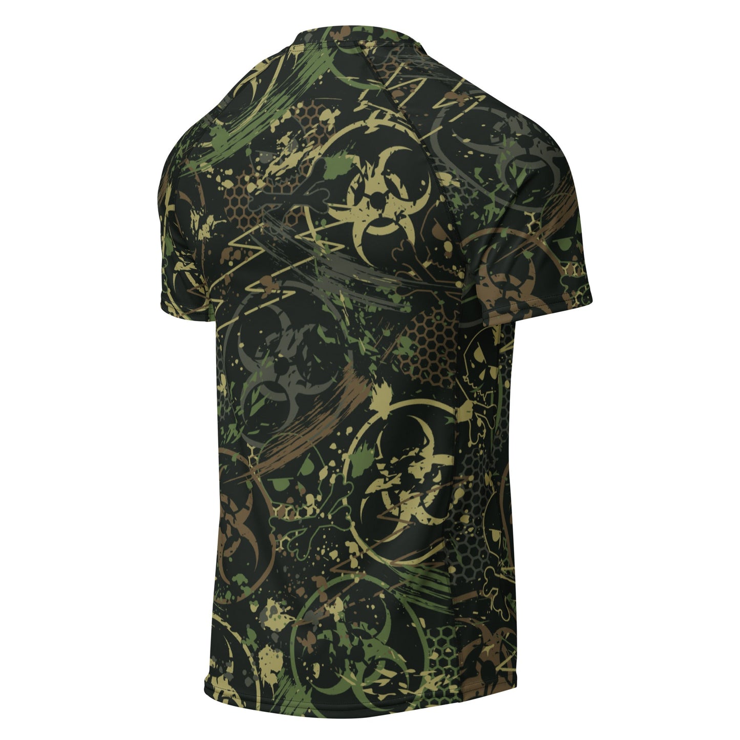 Biohazard Wasteland CAMO Mens Short-Sleeve Rash Guard - Short-sleeve Guards