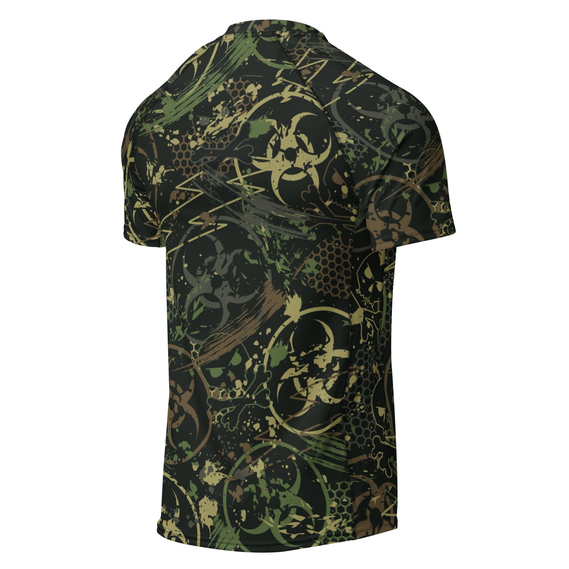 Biohazard Wasteland CAMO Mens Short-Sleeve Rash Guard - Short-sleeve Guards