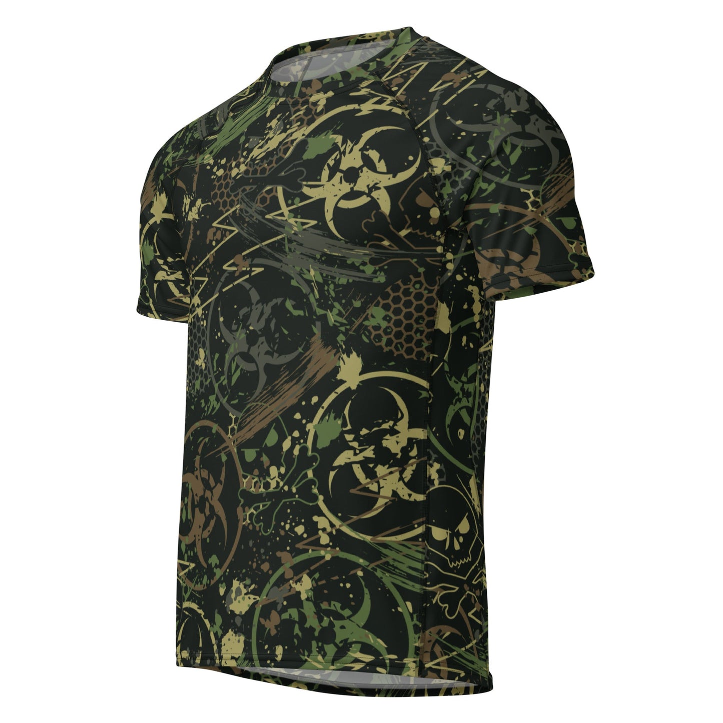 Biohazard Wasteland CAMO Mens Short-Sleeve Rash Guard - Short-sleeve Guards