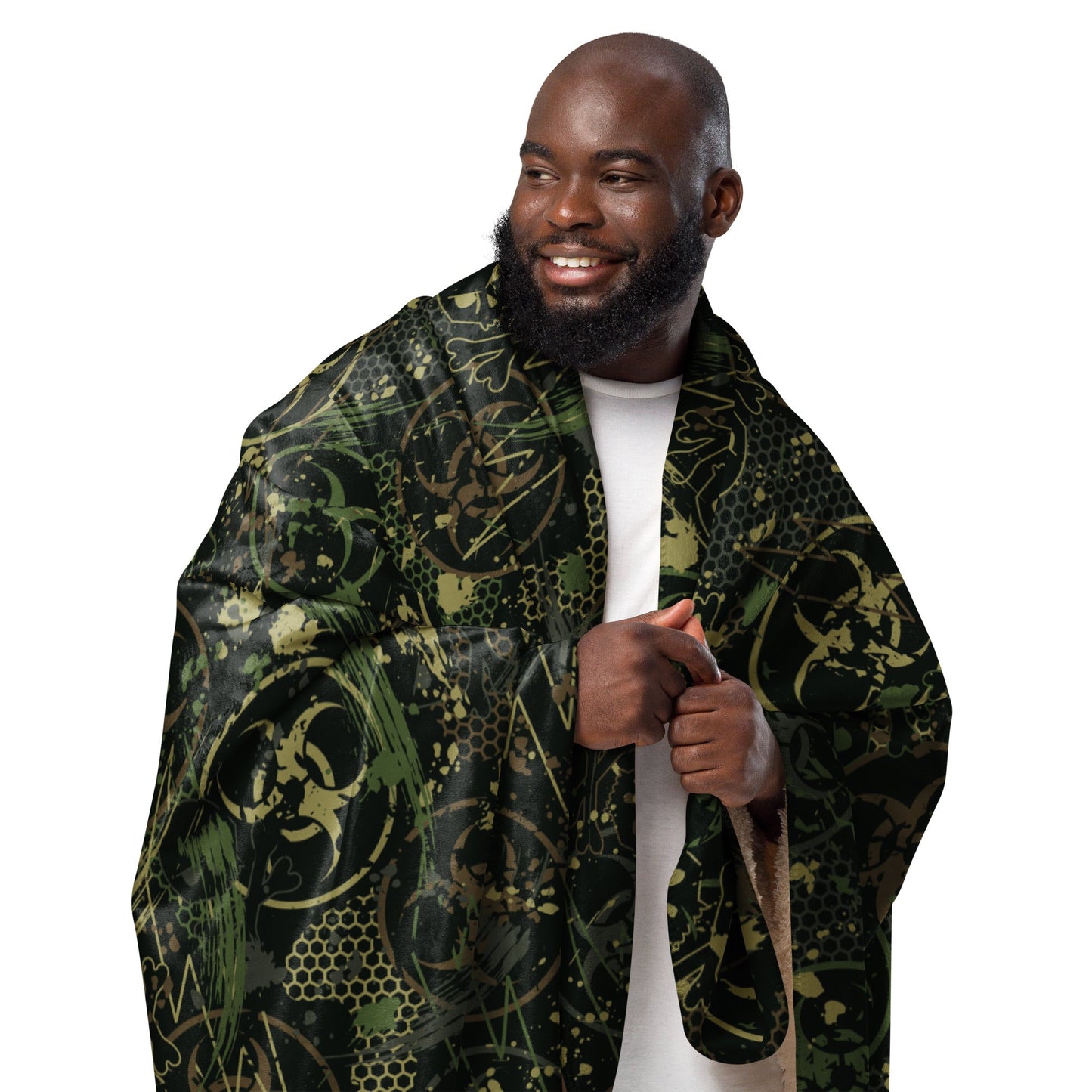 Biohazard Wasteland CAMO Sherpa blanket - Blankets