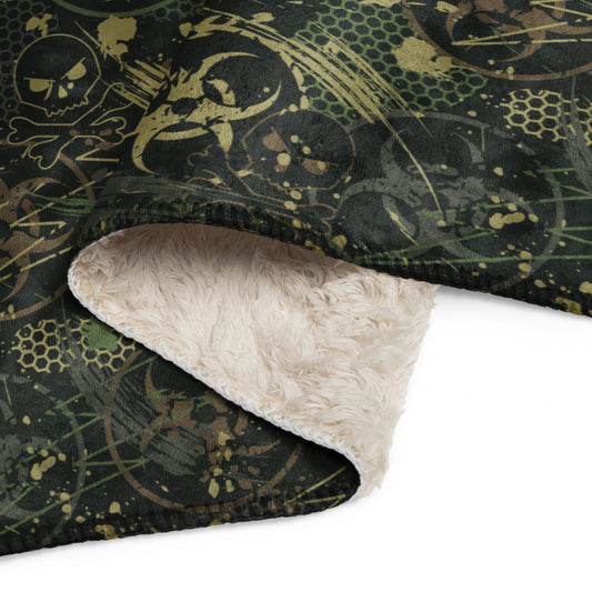 Biohazard Wasteland CAMO Sherpa blanket - Blankets