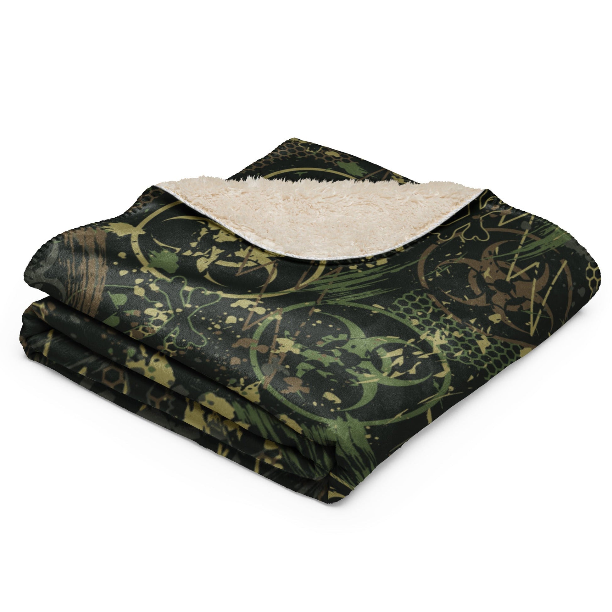 Biohazard Wasteland CAMO Sherpa blanket - Blankets