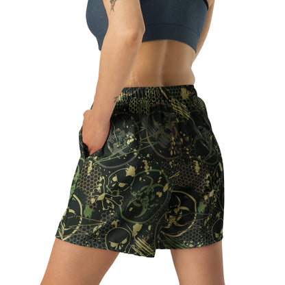 Biohazard Wasteland CAMO Unisex Athletic Long Shorts