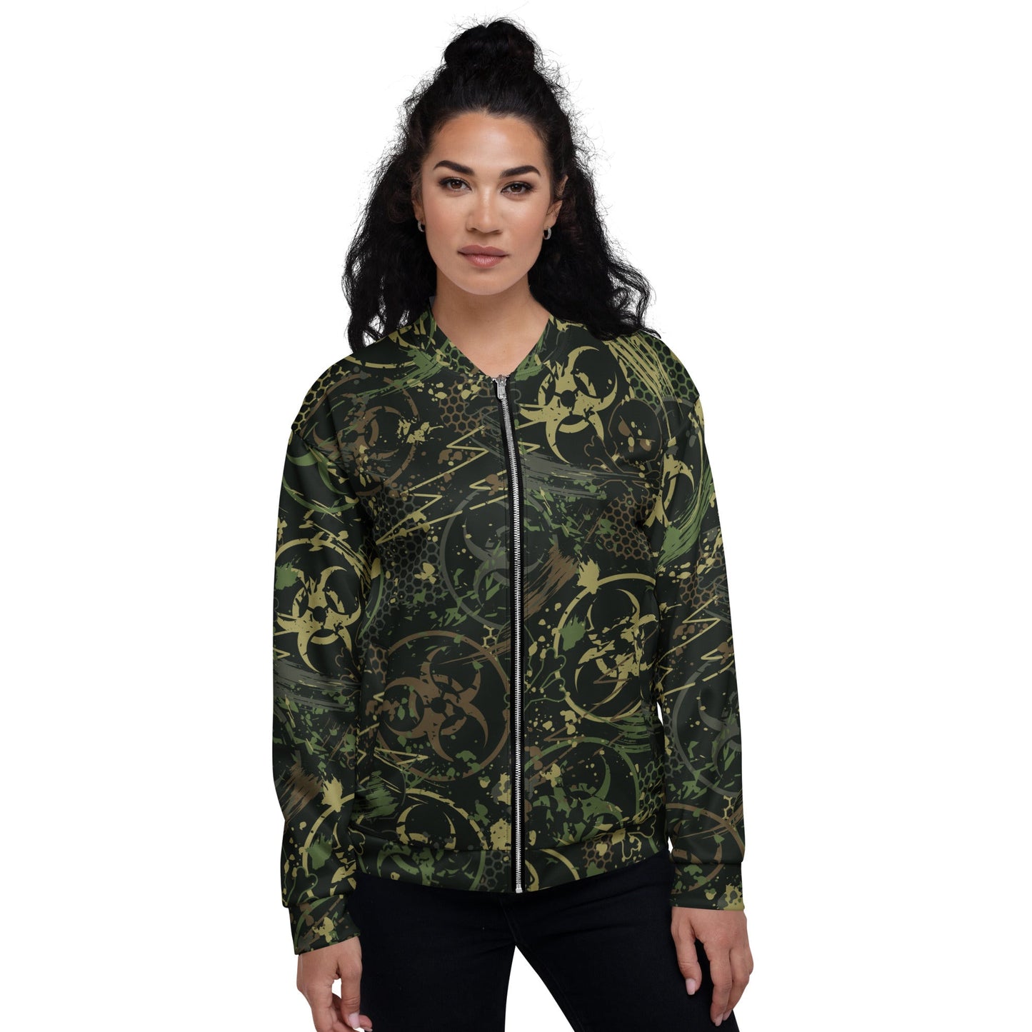 Biohazard Wasteland CAMO Unisex Bomber Jacket - Jackets