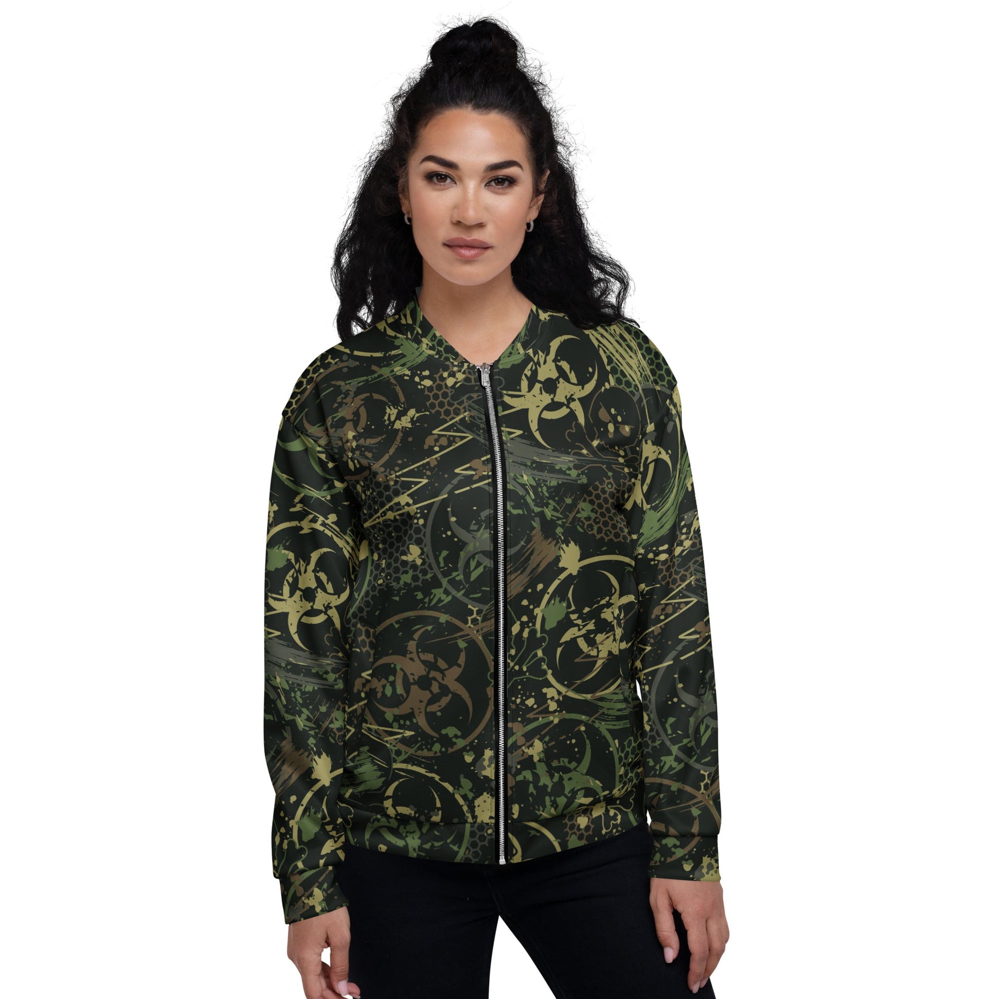 Biohazard Wasteland CAMO Unisex Bomber Jacket - Jackets